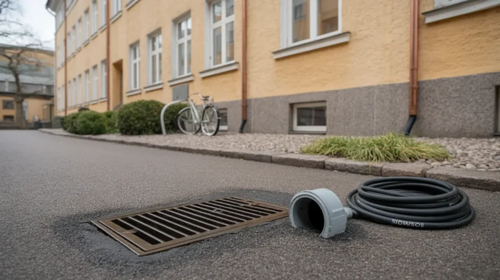 stamspolning och rensning av avlopp i lilla essingen essingen